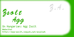 zsolt agg business card